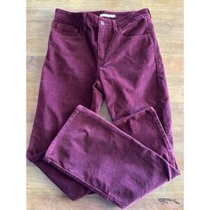 Levis Jeans Womens 29 Maroon 725 Corduroy High Rise Bootcut *EUC* 30" inseam